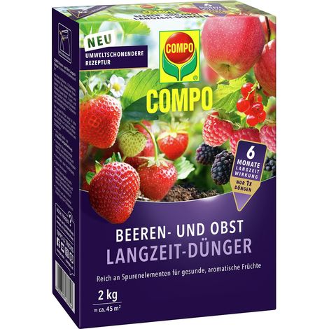 COMPO Beeren- und Obst Langzeit-Dünger für 45 m² - 2 kg