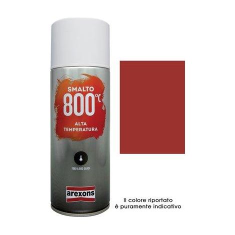 SMALTO SPRAY 100% ACRILICO ALTE TEMPERAT AREXONS - ROSSO ML 400- 6 pezzi