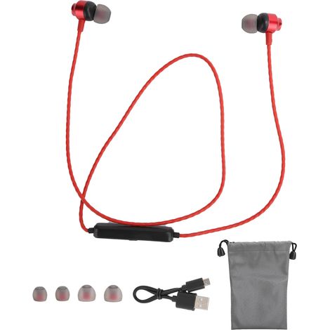 Écouteurs sans fil Bluetooth à tour de cou, écouteurs magnétiques sport à double oreillette, écouteurs pour la maison et l'extérieur (1/5)