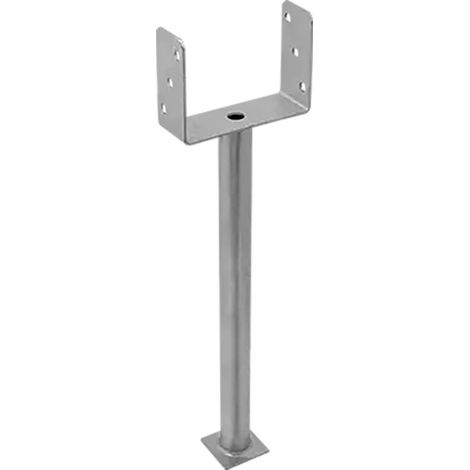 Support De Poteau Zno Ps 160U R500 - 161X628X124X4.0 mm Galvanisé À Chaud - D-Work