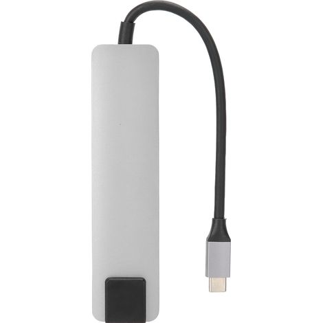 HUB USB 3.0 6 en 1 avec Ports HDMI, RJ45 et Adaptateur Type-C Gris (1/5)