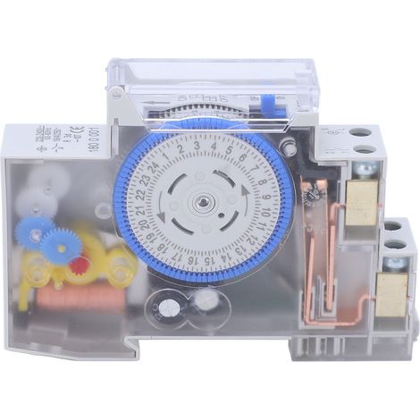 Interrupteur temporisé mécanique programmable 220-240V AC pour machine, relais temporisateur de contrôle. (1/5)