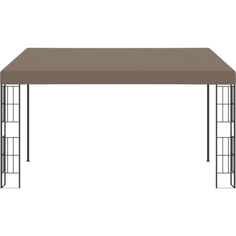 Belvédère mural 4x3 m Taupe Tissu