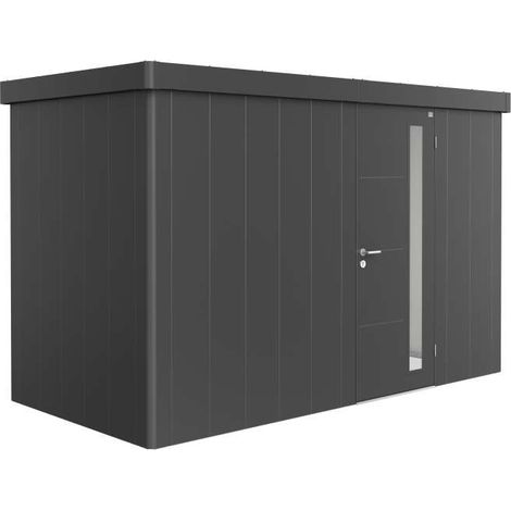 Casetta da giardino Neo 1D Porta standard, grigio scuro metallizzato