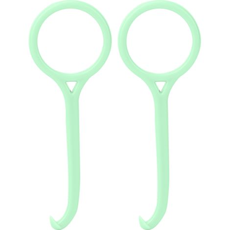 Lot de 2 outils vert clair pour retirer bagues dentaires et appareils orthodontiques professionnels, accessoire d'hygiène buccale. (1/5)