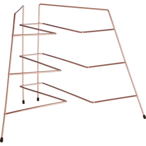 Premier Housewares Rowan Copper Plated Corner Plate Rack (1/5)