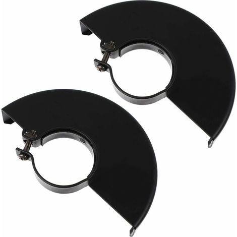 Remplacement de La Meuleuse de Couverture de Protection de Protection de Roue en Métal Noir 2 Pièces pour Meuleuse Dangle Électrique（100mm）