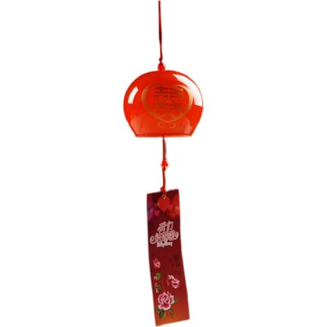 Carillon éolien japonais - 1 pièce - Verre peint main - Son apaisant et design unique - Décoration jardin et intérieur - 7x8x8 cm (1/5)