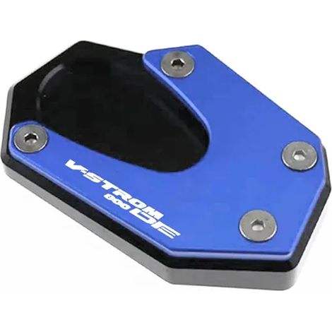 (LOGO BLEU) Béquille latérale de moto compatible Suzuki V-Strom 800 DE 2023 (logo bleu) - Support et extension maxpower (1/4)
