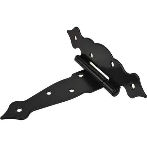BRAVIX Lot de 4 charnières robustes pour abri de jardin en bois 15 cm