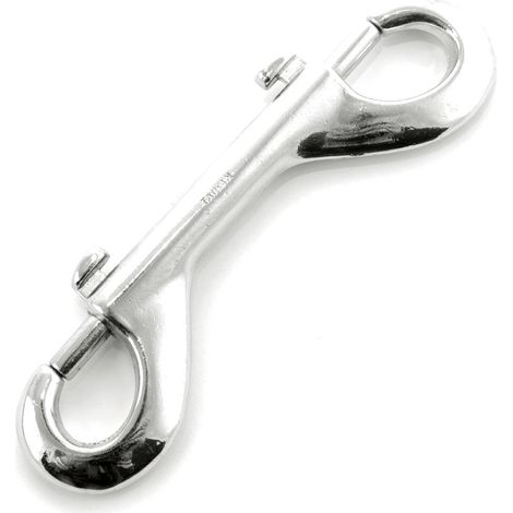 Moschettone doppio misura unica colore silver