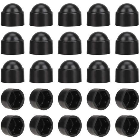 Cache-écrous M10 pour clé de 17 – 50 pcs – Polyéthylène résistant aux UV – Protection contre corrosion et rouille (1/5)