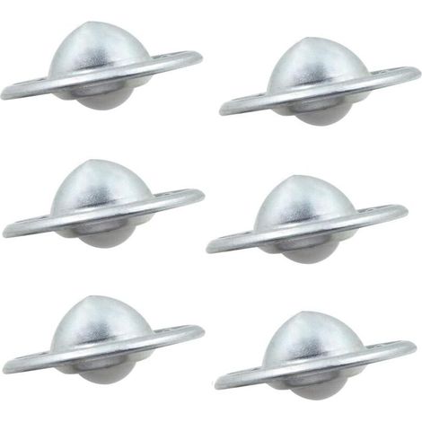 6 Roulement Billes Roulettes Meubles Roulements - Nylon Transfert Boules Robuste AssembléS Bagages Chariot Coulissant Convoyeur SystèMes D'Alimentation éLectrique Espacement Trous (1/4)