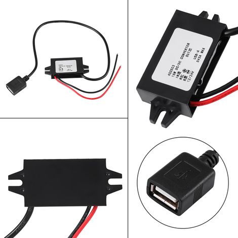 Fulree 12V/24V auf 5V Abwärtswandler, einzelner 3A USB-Ausgang (1/5)