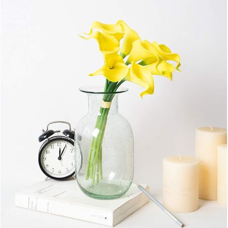 Fleur Artificielle Calla Lily - 10 Pièces - Matériau PU Réaliste - Décoration Intérieure Maison Mariage Centre de Table Bureau Jardin (1/5)
