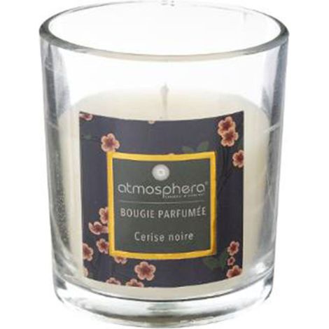 Bougie Parfumée en Verre "Neda" 110g Cerise Noire (1/2)