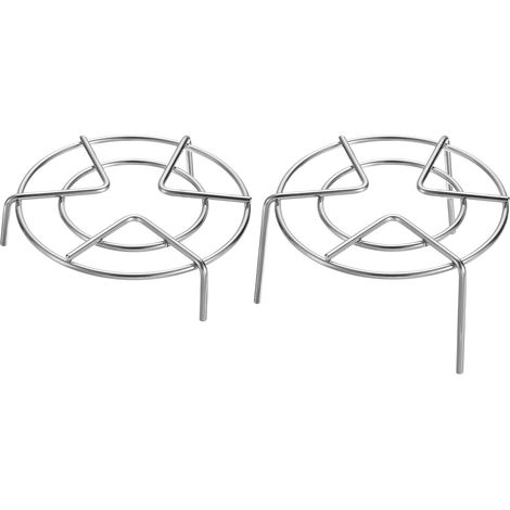 2Pcs Panier Vapeur en Acier Inoxydable de 5,1" de Diamètre pour Casseroles, Autocuiseurs Électriques, Poêles, Argent (Hauteur de 1,2"/2,8") (1/5)
