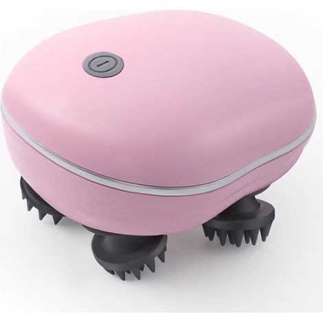 Masseur électrique de tête pour cuir chevelu, chat étanche, massage corporel rouge et rose - max-AquaForge