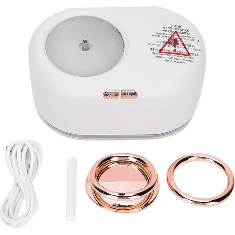 Mini humidificateur d'air USB blanc, purificateur de bureau, brumisateur frais, diffuseur d'huiles essentielles. (1/5)