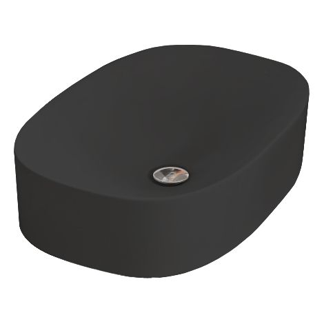 LAVABO CERAMIQUE WILD DIM 60 A POSER SANS TROP PLEIN BLACK MAT - CRISTINA ONDYNA WWL308113 (1/2)