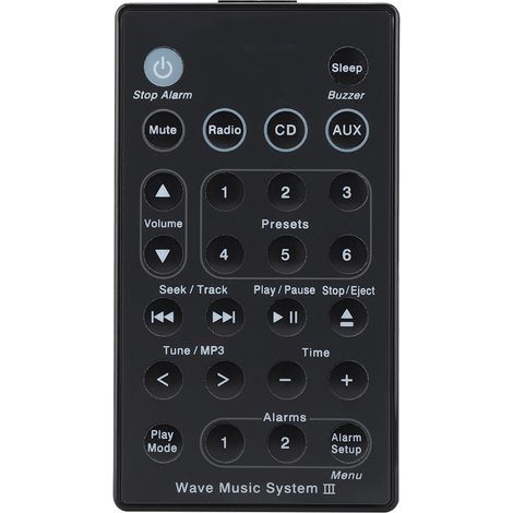 Universelle Ersatzfernbedienung für das Wave Music Radio CD b7 Audiosystem (1/5)