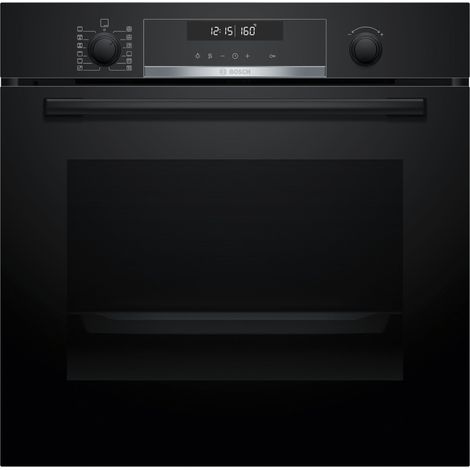 Bosch Serie 6 HBG578BB3 Forno multifunzione Pirolitico Air Fry Nero Classe A+. Dimensione del forno: Media, Tipo di forno: Forno elettrico, Capacità interna forno totale: 71 L. Posizionamento dell'... (1/5)
