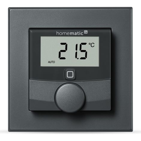 Homematic IP Wandthermostat mit Luftfeuchtigkeitssensor, anthr
