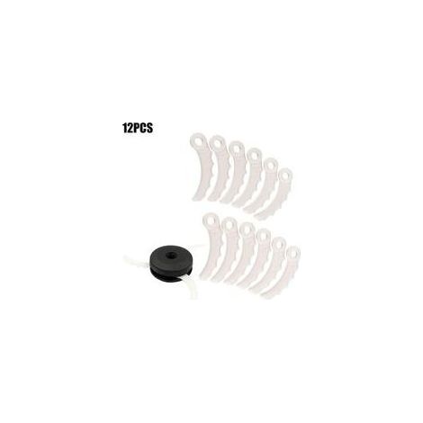 Lot de 12 lames de rechange pour taille-haie, compatibles avec modèles DUR368AZ, DUR369AZ, DUR368LZ (référence 198426-9 / 198383-1) (1/5)