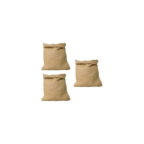 Lot 3 Sacs Toile de Jute, Grand Sac de Jute, Sac de Rangement, 85 x 50 cm, Protection de Plantes, Polyvalent pour Stockage, Jardinage et Décoration, Épais, Naturel - Crezuo (1/2)