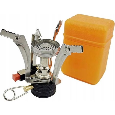 Mini fornello a gas pieghevole, ideale per campeggio, per cartucce da 7/16".