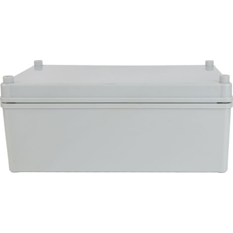 Boîte de jonction électrique avec plaque de montage ABS grise IP67 étanche pour projet DIY - Coffret de dérivation avec support de fixation, plastique résistant, boîtier de protection étanche (1/5)