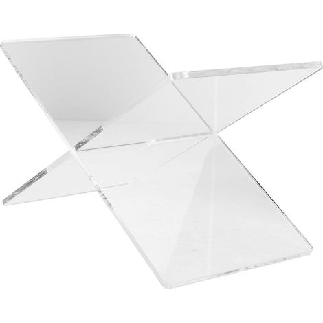 Support de bureau pour écrans de bureau, support de lecture, pupitre en acrylique transparent, présentoir à photos-22.00X11.00X11.00CM-White