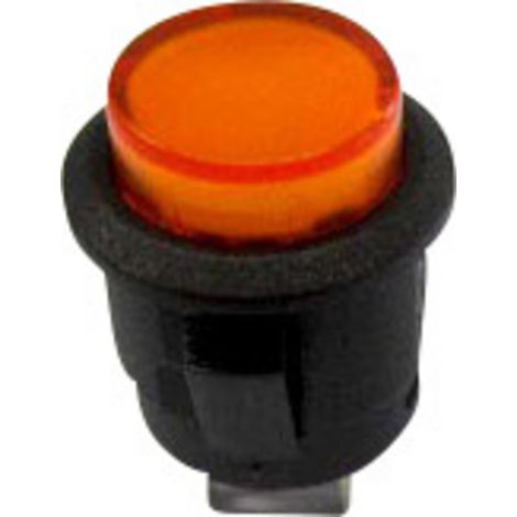 TRU COMPONENTS 1587755 TC-R13-523BL-05YL Druckschalter 250 V/AC 1.5 A 1 x Aus/Ein rastend Gelb   1 S
