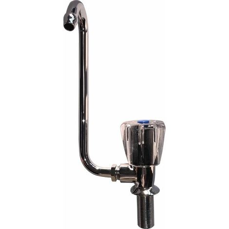 Rubinetto singolo con canna abbattibile sx at.3/8" (1/2)