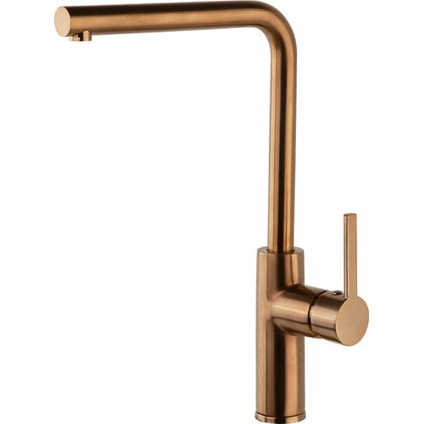 Mitigeur évier Cuivre Brossé bec haut orientable DRAKO - 332902CUC