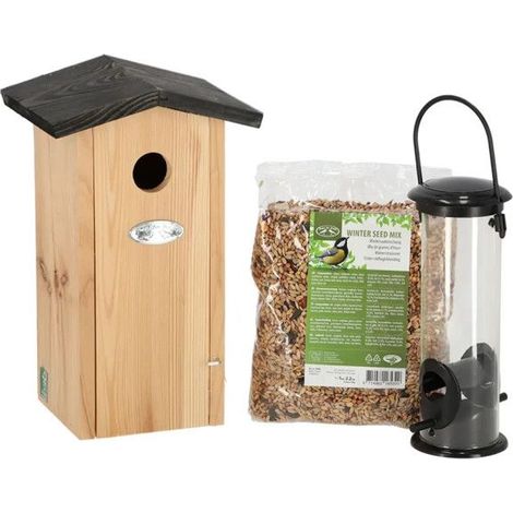 Pack Mésange Charbonnière Complet - Multi - 29,6 x 17,7 x H 29,3 cm - Livraison gratuite (1/3)