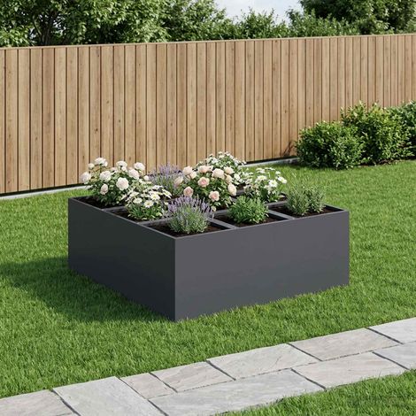 Cache-pot de jardin Anthracite 100 x 100 x 50 cm (1/5)