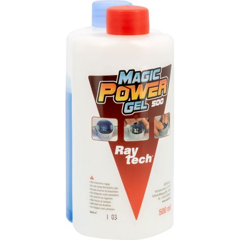 RAYTECH Magic Power Gel – Gel isolant bi-composant – Réticulation rapide – 2 x 250 ml – Isolation et protection connexions électriques (1/5)