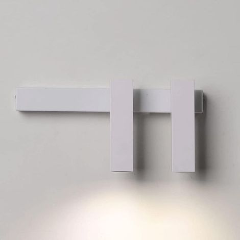 LED Applique Murale Interieur Lampe Murale Blanc Chaud , Design Simple nori Brossé pour Chambre Salon Salle de Bain (1/5)