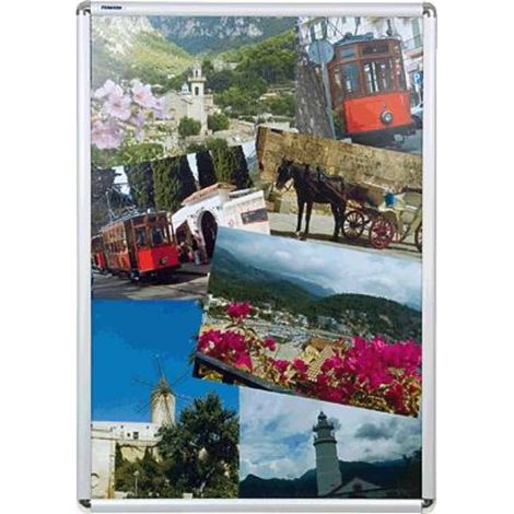 Franken BS0704 Cadre photo transparent, argent (l x H x P) 624 x 871 x 12 mm DIN A1 (1/2)