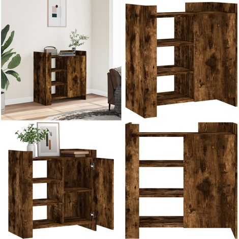Sideboard Räuchereiche 73,5x35x75 cm Holzwerkstoff - Schreibtisch - Regal - Sideboard - Wohnraumgestaltung - Holzmöbel - Home & Living (1/5)