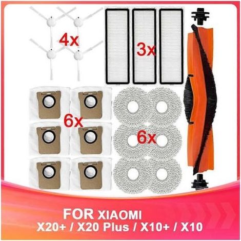 Kit d'accessoires pour aspirateur robot Xiaomi X20+/X20 Plus/X10+/X10 Plus, pièces de rechange, accessoires de réparation (1/5)