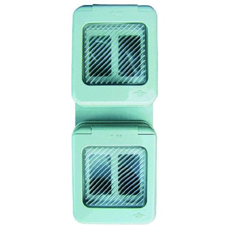 Contenitore Esterno  4 Posti Ip 55. Con Portello. Per Serie 'Laser'.