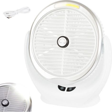 Ventilateur de bureau sans fil ventilateur de bureau sans fil lumière led rechargeable (1/5)