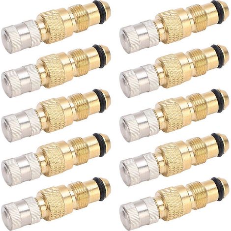 10 valves air/liquide pour tracteur, valves de pneu en laiton, tige de valve TR218A CH3, boîtier de noyau, remplacement (1/5)
