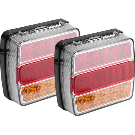 Gestionnaire de bande de feux arrière de remorque étanche 12 V ultra-lumineux à 16 LED (1/5)