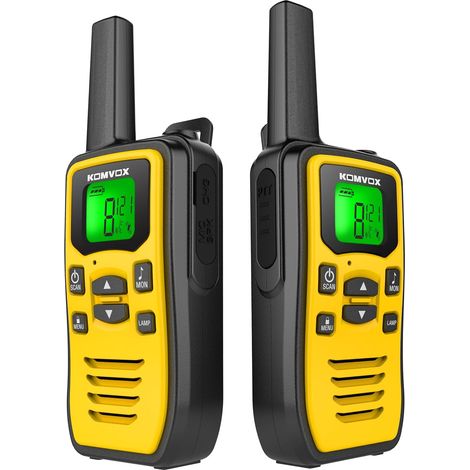 Talkie Walkie Professionnel Longue Portée, 16 Canaux Rechargeable USB, VOX LED Talkie-Walkie (1/5)
