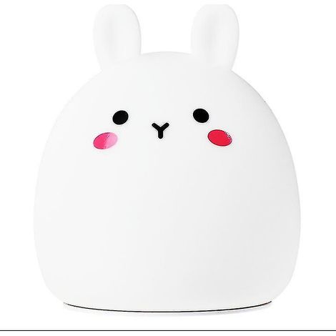 Veilleuse lapin en silicone, lampe de chevet rechargeable, lampe de sommeil avec protection des yeux pour l'allaitement (1/5)
