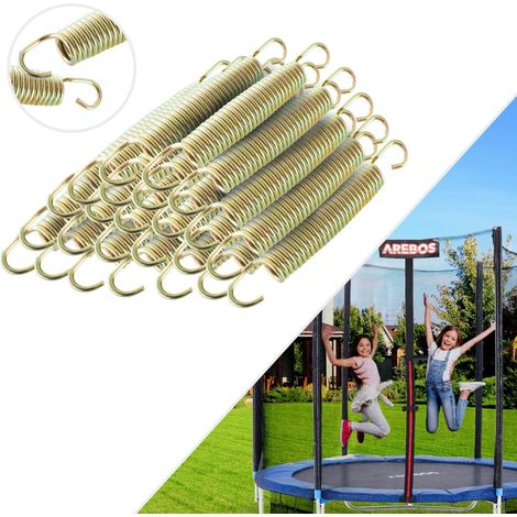 AREBOS Trampolinfedern Zugfedern Stahlfedern Trampolin Ersatzfedern Feder Federn