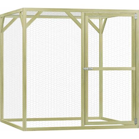 Hühnerkäfig 1,5x1,5x1,5 m Imprägniertes Kiefernholz (1/5)